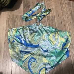 Printed Halter Top